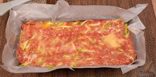 Запеканка из мясного фарша с кабачками