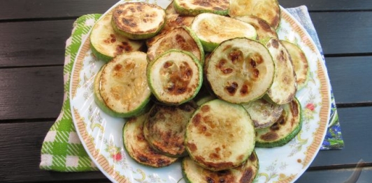 Жареные кабачки с чесноком на зиму