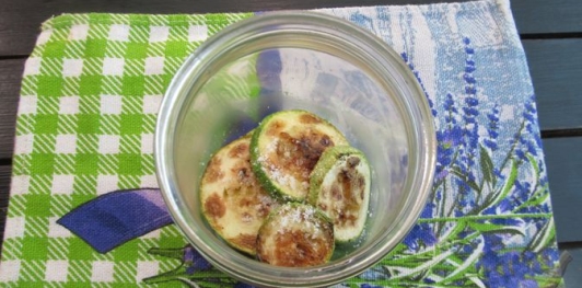 Жареные кабачки с чесноком на зиму