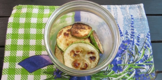 Жареные кабачки с чесноком на зиму