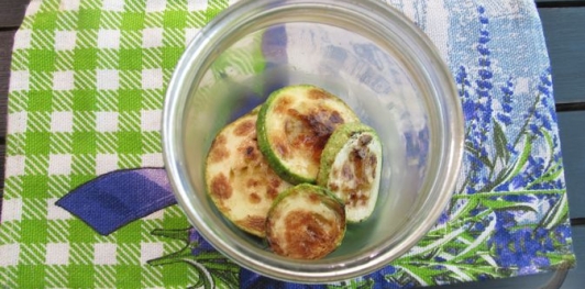 Жареные кабачки с чесноком на зиму
