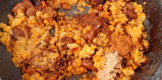 Баранина с кабачками и нутом