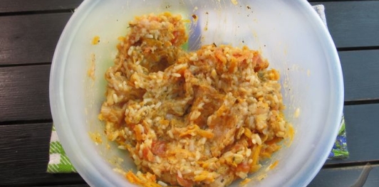 Фаршированные помидоры с курицей и рисом
