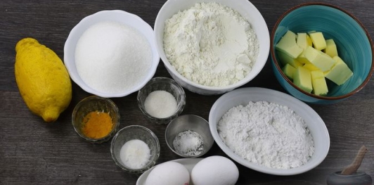 Лимонное печенье с трещинками