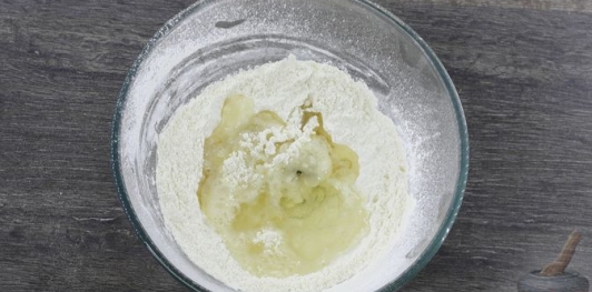 Постная галета с яблоками
