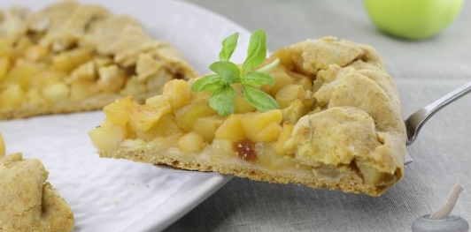 Постная галета с яблоками
