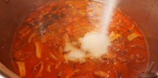 Сливочный суп с лисичками