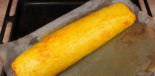 Сырно-мясной рулет