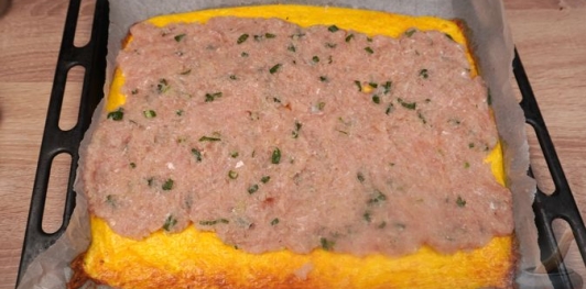 Сырно-мясной рулет