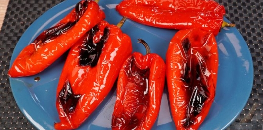 Запечённый перец с лабне