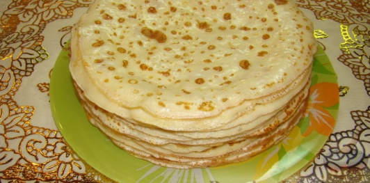 Блины на молоке