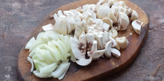 Гречневая запеканка с курицей и шампиньонами