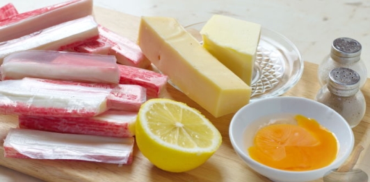Крабовые биточки с сыром