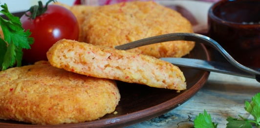 Крабовые биточки с сыром