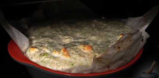 Куриное суфле с брокколи