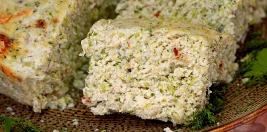 Куриное суфле с брокколи