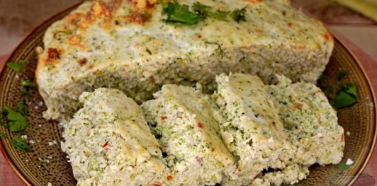 Куриное суфле с брокколи