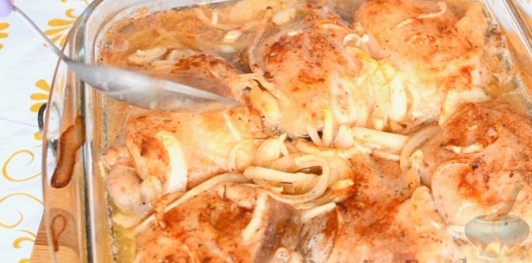 Куриные бедрышки в яблочном соке