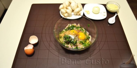Куриные котлеты с грибами (без мясорубки)