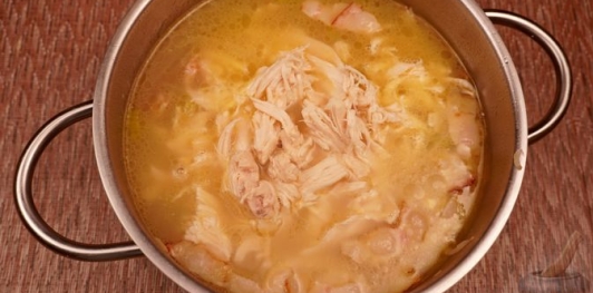 Куриный суп с кукурузой и сливками