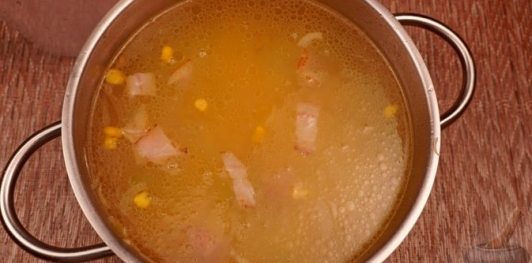 Куриный суп с кукурузой и сливками