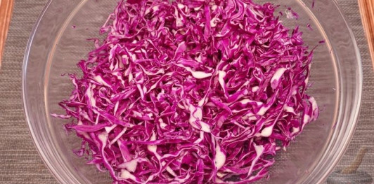 Ленивые голубцы с краснокочанной капустой