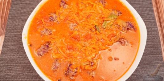 Ленивые голубцы с краснокочанной капустой