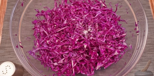 Ленивые голубцы с краснокочанной капустой