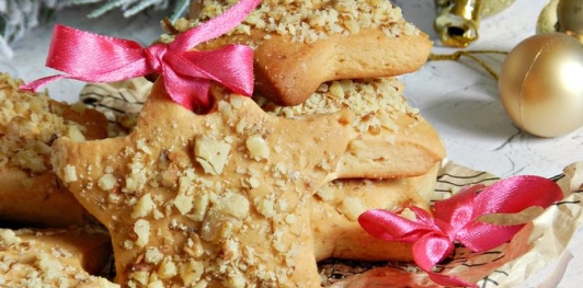 Медовое печенье с орехами