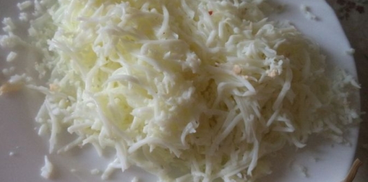 Новогодний салат "Часы"