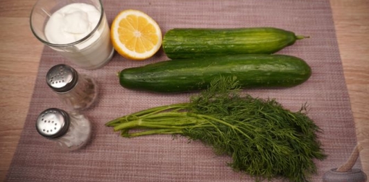 Огуречный салат "Мизерия"