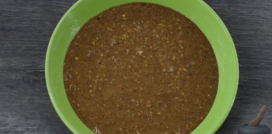 Печёночные оладьи с яблоками (без муки)