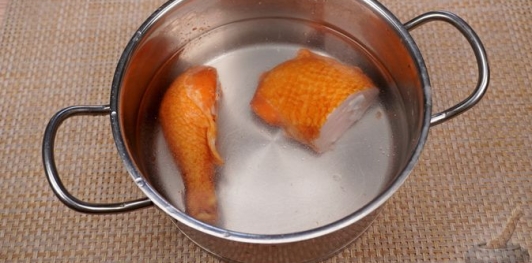 Сливочный суп с копчёной курицей