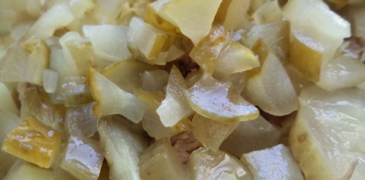 Слоеный салат с мясом "Грибная поляна"