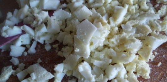 Слоеный салат с мясом "Грибная поляна"