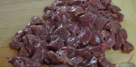 Закуска из печени с грейпфрутом