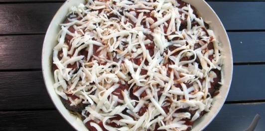 Запеканка из баклажанов и картофеля