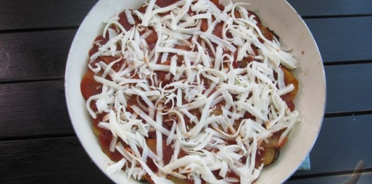 Запеканка из баклажанов и картофеля