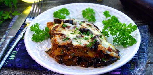Запеканка из баклажанов и картофеля