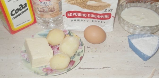Хачапури с картофелем и сыром
