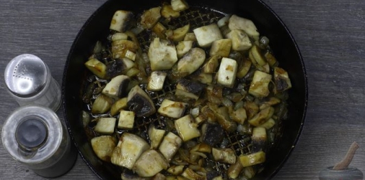 Гречка с картошкой и грибами