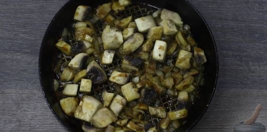 Гречка с картошкой и грибами