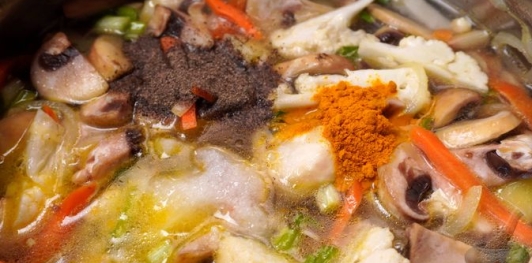 Грибной суп с цветной капустой