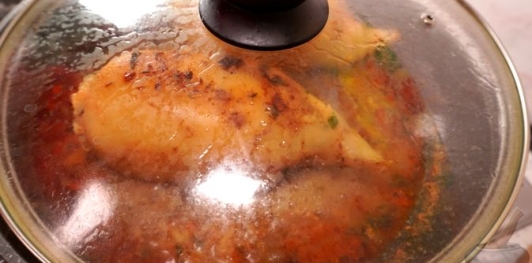 Кальмары, фаршированные рисом с креветками по-мароккански