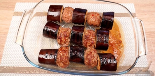 Кебабы с баклажанами