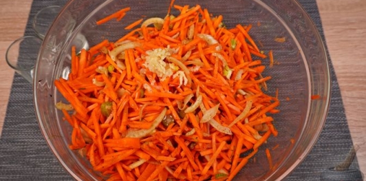 Морковный салат с фенхелем