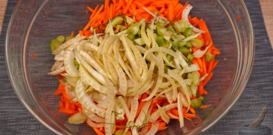 Морковный салат с фенхелем