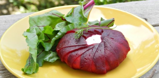 Закуска из свеклы и творога