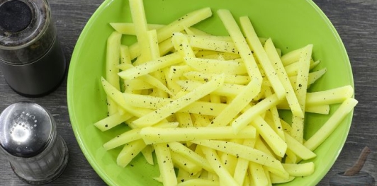 Закуска &laquo;Охапки сена&raquo; с курицей и картофелем